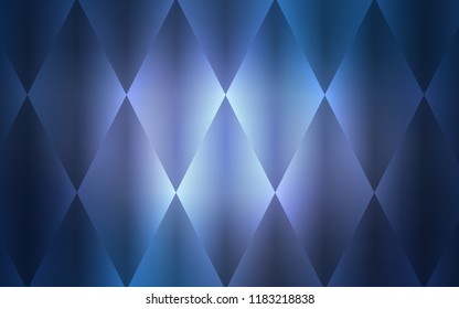 Dark Purple vector cover in polygonal style. Decorative design in abstract style with rectangles. The template can be used as a background.