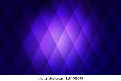 Dark Purple vector cover in polygonal style. Decorative design in abstract style with rectangles. Best design for your ad, poster, banner.