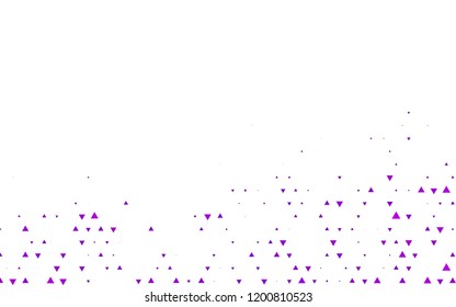 Dark Purple vector cover in polygonal style. Modern abstract illustration with colorful triangles. Pattern for busines ad, booklets, leaflets