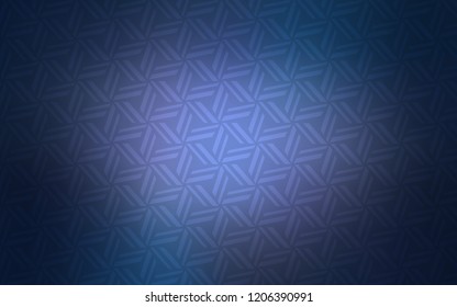Dark Purple vector cover with polygonal style. Modern abstract illustration with colorful triangles. Smart design for your business advert.