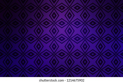 Dark Purple vector cover in polygonal style. Modern abstract illustration with colorful rectangles. Smart design for your business advert.