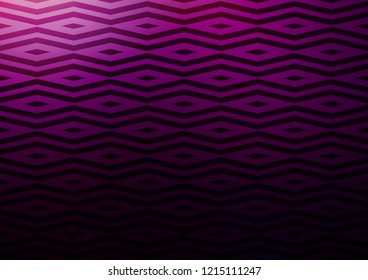 Dark Purple vector cover in polygonal style. Decorative design in abstract style with triangles. Modern template for your landing page.