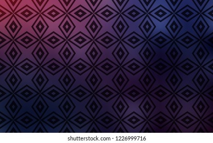 Dark Purple vector cover in polygonal style. Abstract gradient illustration with rectangles. The template can be used as a background.