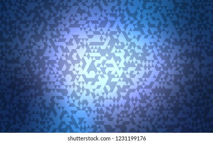 Dark Purple vector cover in polygonal style. Abstract gradient illustration with triangles. Best design for your ad, poster, banner.