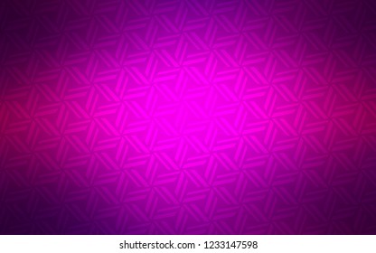 Dark Purple vector cover with polygonal style. Beautiful illustration with triangles in nature style. Smart design for your business advert.