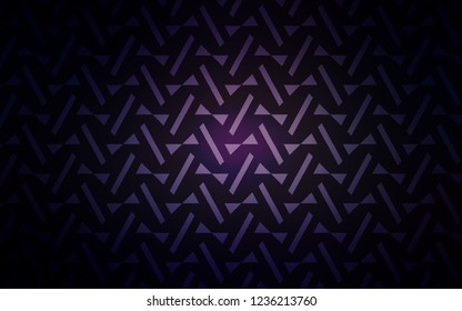 Dark Purple vector cover with polygonal style. Modern abstract illustration with colorful triangles. Pattern for websites.