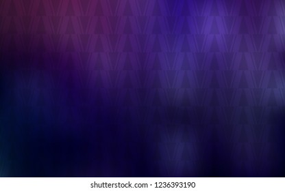 Dark Purple vector cover with polygonal style. Modern abstract illustration with colorful triangles. Pattern for booklets, leaflets