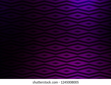 Dark Purple vector cover in polygonal style. Glitter abstract illustration with triangular shapes. Modern template for your landing page.