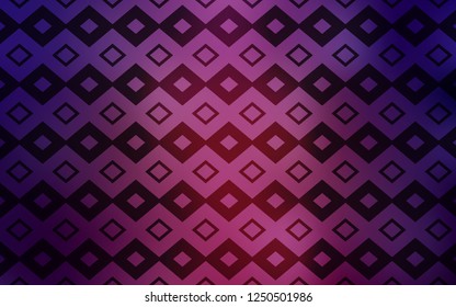 Dark Purple vector cover in polygonal style. Rectangles on abstract background with colorful gradient. Pattern for busines ad, booklets, leaflets