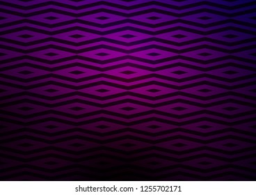 Dark Purple vector cover in polygonal style. Abstract gradient illustration with triangles. Pattern for commercials.