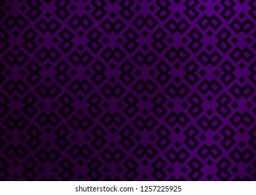 Dark Purple vector cover in polygonal style. Decorative design in abstract style with rectangles. Pattern for commercials.
