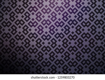 Dark Purple vector cover in polygonal style. Abstract gradient illustration with rectangles. Best design for your ad, poster, banner.