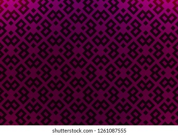 Dark Purple vector cover in polygonal style. Modern abstract illustration with colorful rectangles. Best design for your ad, poster, banner.