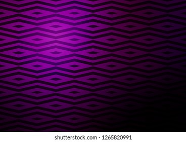 Dark Purple vector cover in polygonal style. Decorative design in abstract style with triangles. Pattern can be used for websites.