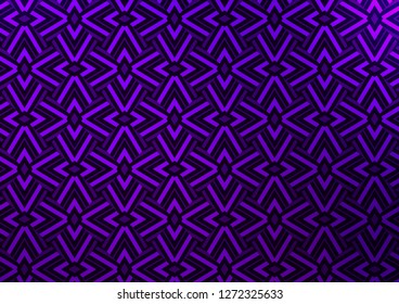 Dark Purple vector cover in polygonal style. Modern abstract illustration with colorful triangles. Best design for your ad, poster, banner.