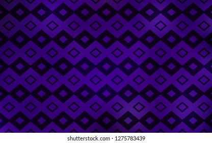 Dark Purple vector cover in polygonal style. Illustration with set of colorful rectangles. Smart design for your business advert.