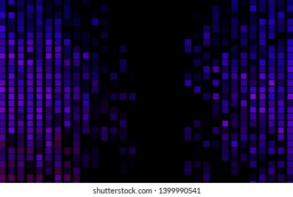 Dark Purple vector cover in polygonal style. Beautiful illustration with rectangles and squares. Best design for your ad, poster, banner.