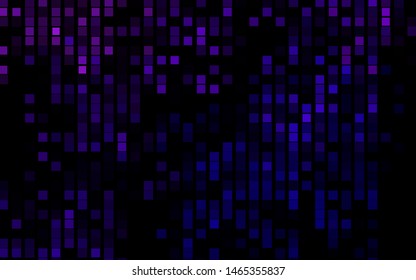 Dark Purple vector cover in polygonal style. Decorative design in abstract style with rectangles. Best design for your ad, poster, banner.