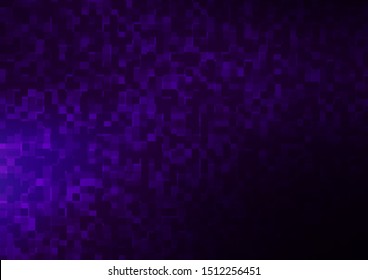 Dark Purple vector cover in polygonal style. Decorative design in abstract style with rectangles. Smart design for your business advert.