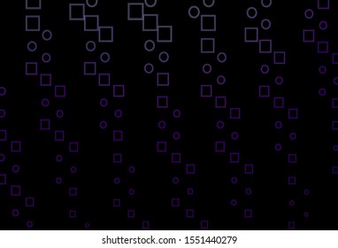 Dark Purple vector cover with polygonal style. Illustration with set of colorful rectangles. Modern template for your promotion.