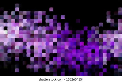 Dark Purple vector cover in polygonal style. Abstract gradient illustration with rectangles. Pattern for busines ad, booklets, leaflets
