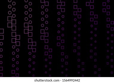 Dark Purple vector cover with polygonal style. Rectangles on abstract background with colorful gradient. Pattern for websites, landing pages.
