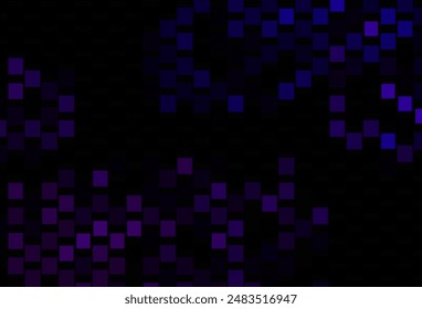 Cubierta de Vector púrpura oscuro con estilo poligonal. Rectángulos sobre fondo abstracto con degradado colorido. Diseño inteligente para su anuncio de negocios.