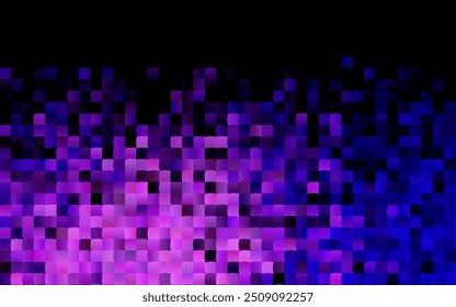 Cobertura vetorial roxo escuro em estilo poligonal. Bela ilustração com retângulos e quadrados. O padrão pode ser usado para sites.