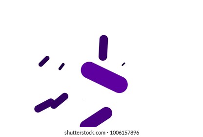 Dark Purple vector cover with rounded stripes. Modern geometrical abstract illustration with staves. The pattern can be used for medical ad, booklets, leaflets