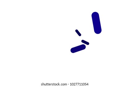 Dark Purple vector cover with rounded stripes. Decorative shining illustration with lines on abstract template. Best design for your ad, poster, banner.