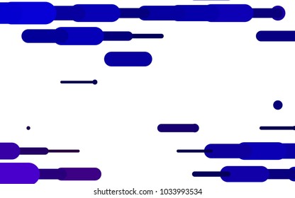 Dark Purple vector cover with rounded stripes. Blurred decorative design in simple style with lines. The template can be used as a background.