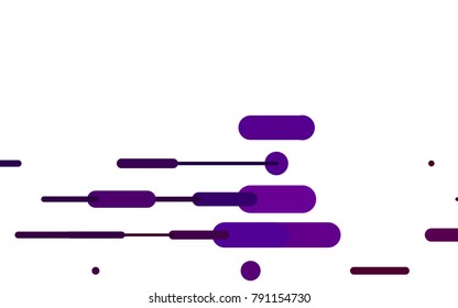 Dark Purple vector cover with rounded stripes. Decorative shining illustration with lines on abstract template. The pattern can be used as ads, poster, banner for medicine.