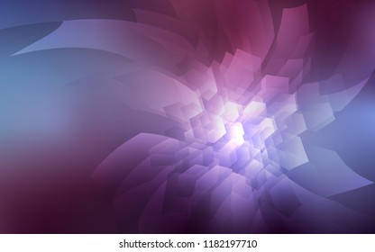 Dark Purple vector cover with set of hexagons. Illustration with set of colorful hexagons. Pattern can for your ad, booklets.