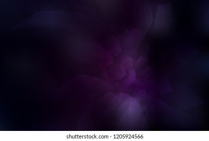 Dark Purple vector cover with set of hexagons. Abstract illustration with colorful hexagons. Pattern can for your ad, booklets.
