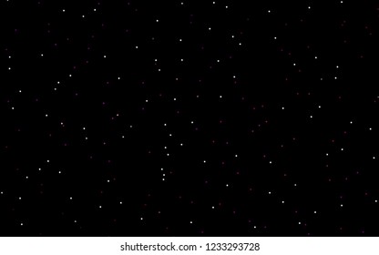 Dark Purple vector cover with small and big stars. Blurred decorative design in simple style with stars. The template can be used as a background.