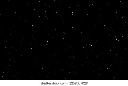 Dark Purple vector cover with small and big stars. Modern geometrical abstract illustration with stars. The pattern can be used for wrapping gifts.