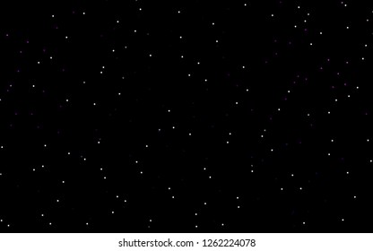 Dark Purple vector cover with small and big stars. Stars on blurred abstract background with gradient. The pattern can be used for new year ad, booklets.