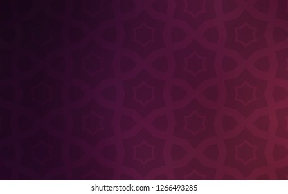 Dark Purple vector cover with small and big stars. Modern geometrical abstract illustration with stars. Pattern for new year ad, booklets.