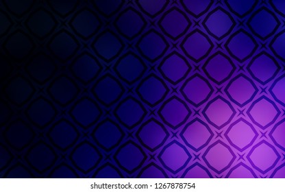 Dark Purple vector cover with small and big stars. Blurred decorative design in simple style with stars. Template for sell phone backgrounds.