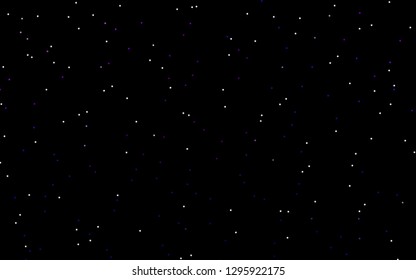 Dark Purple vector cover with small and big stars. Blurred decorative design in simple style with stars. Smart design for your business advert.