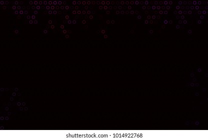 Dark Purple vector  cover with spots. Abstract illustration with colored bubbles in nature style. The pattern can be used for ads, leaflets of liquid.