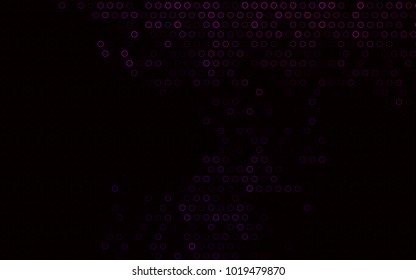 Dark Purple vector  cover with spots. Beautiful colored illustration with blurred circles in nature style. Beautiful design for your business natural advert.