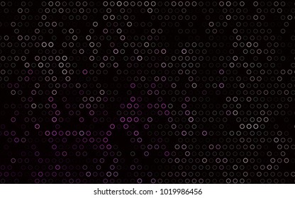 Dark Purple vector  cover with spots. Modern abstract illustration with colorful water drops. Completely new template for your brand book.