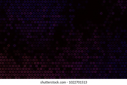 Dark Purple vector  cover with spots. Blurred decorative design in abstract style with bubbles. New design for ad, poster, banner of your website.