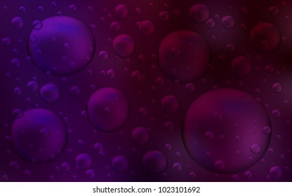 Dark Purple vector cover with spots. Blurred bubbles on abstract background with colorful gradient. The pattern can be used for beautiful websites.