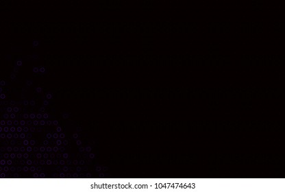 Dark Purple vector  cover with spots. Blurred bubbles on abstract background with colorful gradient. Completely new template for your brand book.