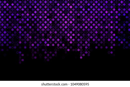 Dark Purple vector  cover with spots. Beautiful colored illustration with blurred circles in nature style. Completely new template for your brand book.