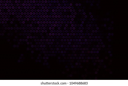 Dark Purple vector  cover with spots. Abstract illustration with colored bubbles in nature style. Completely new template for your brand book.