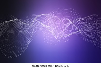 Dark Purple vector cover with spots. Glitter abstract illustration with blurred drops of rain. The pattern can be used for ads, leaflets of liquid.