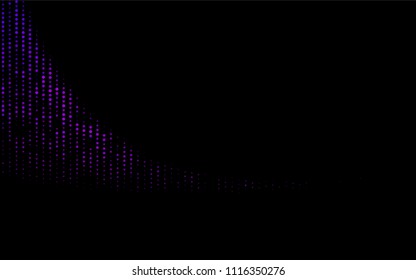 Dark Purple vector  cover with spots. Illustration with set of shining colorful abstract circles. The pattern can be used for aqua ad, booklets.